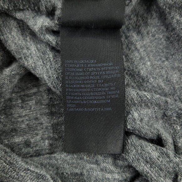 AllSaints Shirt Women's Medium Gray Faxley Crew Neck Short Sleeve Stretch Linen - Picture 13 of 13